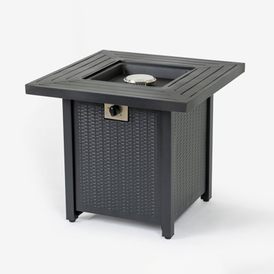 Square Propane Fire Pit Table