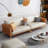Orange Beige 100% Polyester Sofa cushion couch