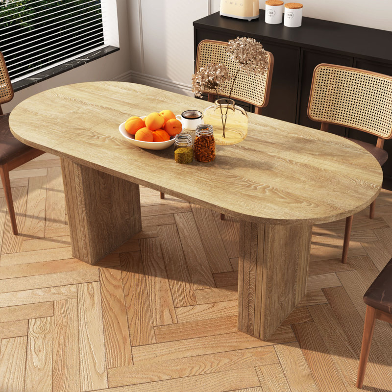 Table de salle à manger 70,86 po, Naturel