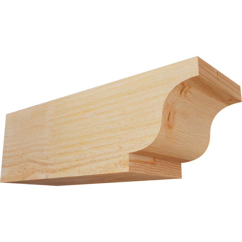 Newport Rough Sawn Rafter Tail, Douglas Fir, 6" H x 18" W x 6" D