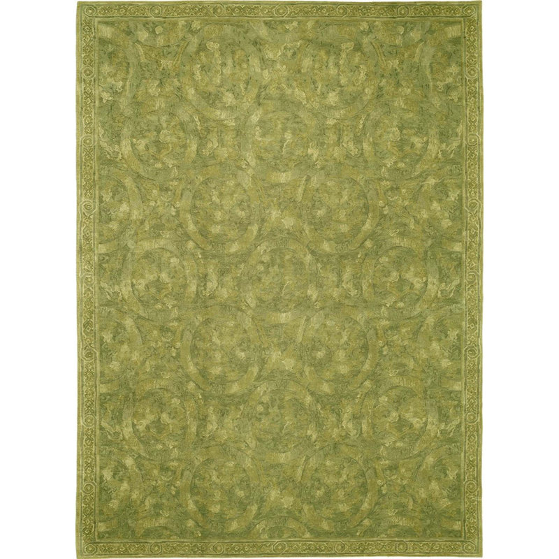 Wool Abstract Area Rug, Rectangle 7'10" x 10'1"