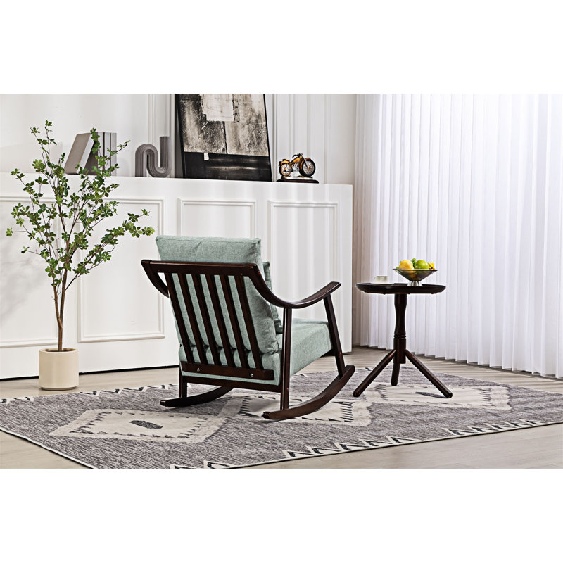 Chaise d'appoint rembourrée, Lin vert clair