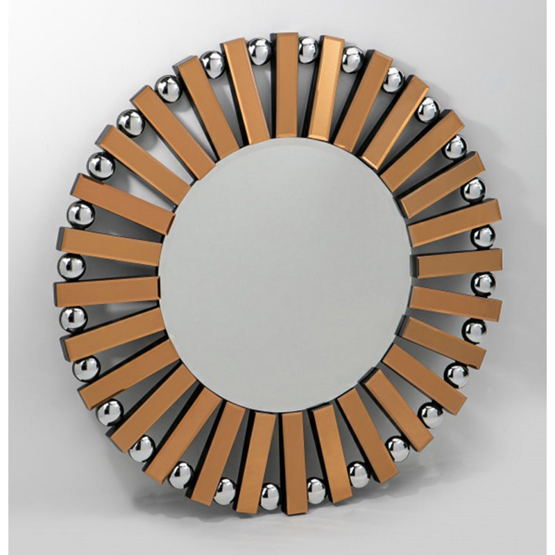 Miroir mural transitionnel rond