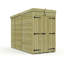 Total Sheds 4ft x 9ft Pent Garden Shed - Double Door - No Windows - Pressure Treated Timber - UK Manufactured