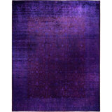 Overdyed One-of-a-Kind 12' 2" X 15' 1" Hand Knotted Area Rug