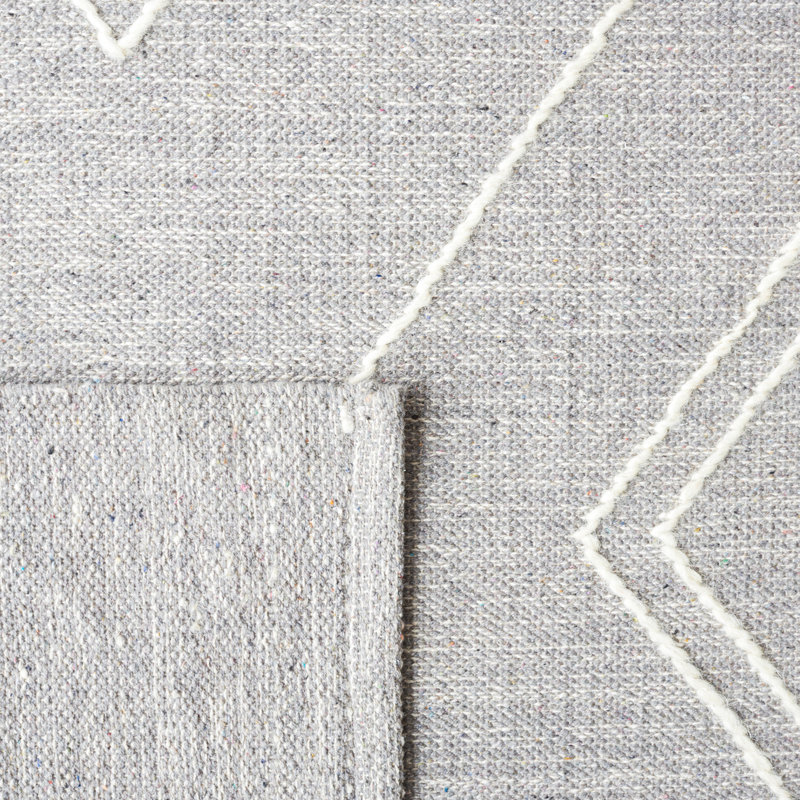 Tapis gris / ivoire Holtby Southwestern, Rond 6 pi