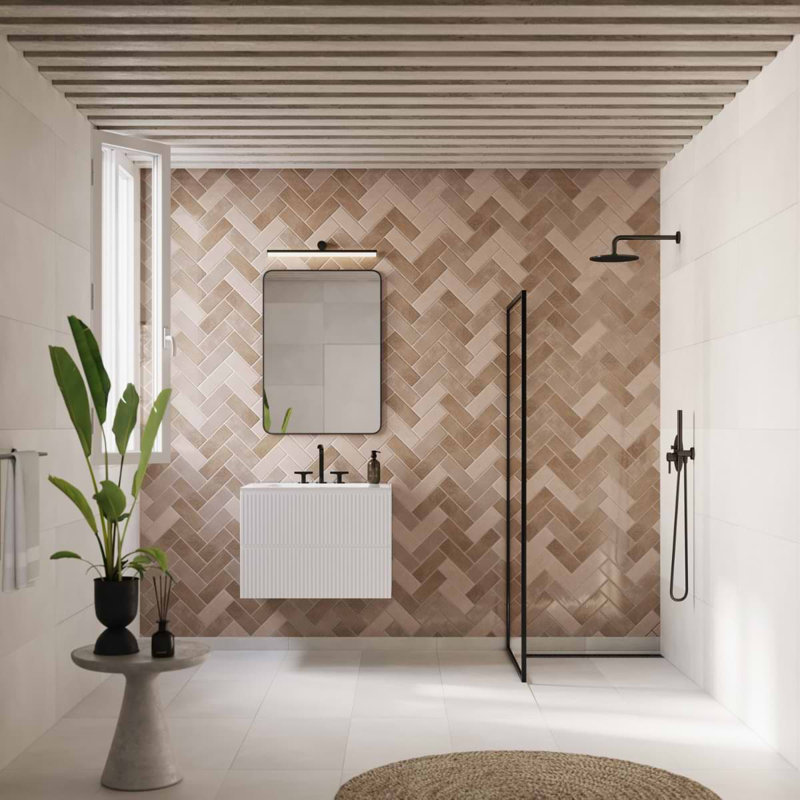 Portmore 3x8 Glazed Ceramic Tile, Taupe