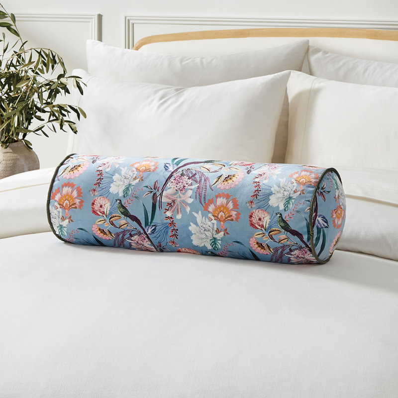 Velvet Bolster Pillow Cover & Insert