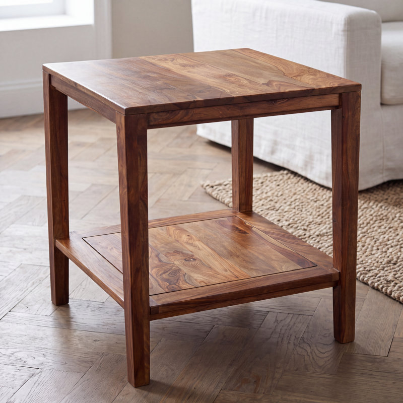 Mariann Solid Wood End Table, Natural