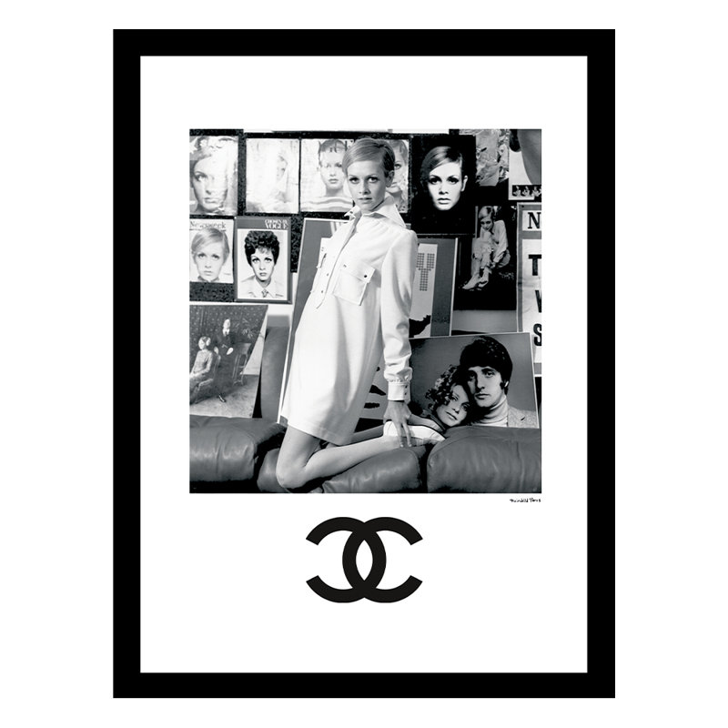 Twiggy Designer Fashion, reproduction encadrée