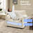 4-Piece L-Shaped Chenille Upholstered Sectional Sofa with Reversible Ottoman-2086502896