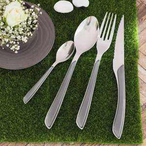 Amefa 24 Stainless Steel Cutlery Set, Service for 6, Grey