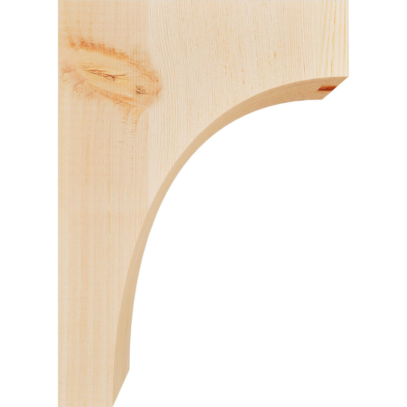 Huntington Corbel, H 14 po x l 3,5 po x P 10 po, Sapin de Douglas, Lisse