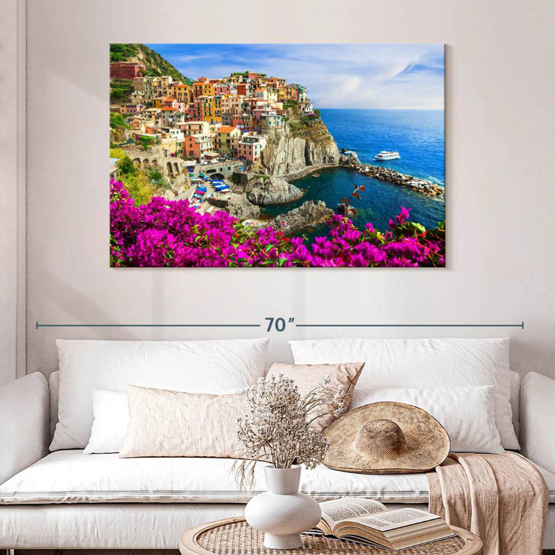 Alvord Pleasant Manarola Village, H 32 po x l 48 po