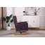 Chaise berçante en bois massif et manufacturé-91886262
