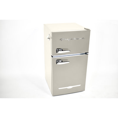 Frigidaire 3.1 Cu. Ft. Retro Compact Fridge Freezer Combo, 2-Door Refrigerator with Built-in Bottle Opener