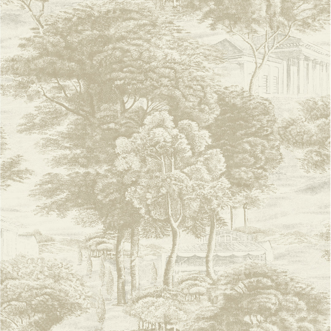 Yorkshire Dales Scenic Toile 18' L x 20.5" W Peel and Stick Wallpaper Roll Red Barrel Studio® 