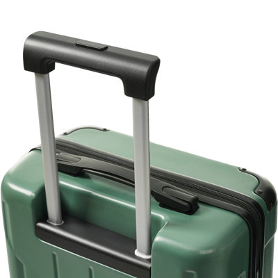 20-Inch Lightweight Durable ABS Hardshell Carry-On Luggage with Spinner Wheels, TSA Lock, and 2 Packing Cubes, Perfect for Weekend Trips