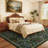 Kaldi Floral Washable Area Rug – Intricate Nature-Inspired Design, Non-Slip Soft Floor Mat for Living Room, Bedroom, and Entryway-9684032-23885829