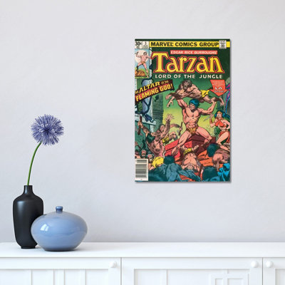 Tarzan Comic Cover by Jon Buscema - Wrapped Canvas Gallery-Wrapped Canvas Giclée