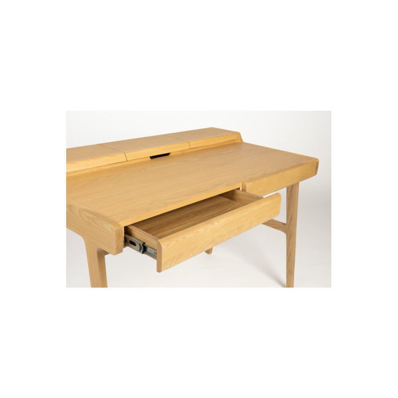 Desk Solid Wood Writing Desk, Natural