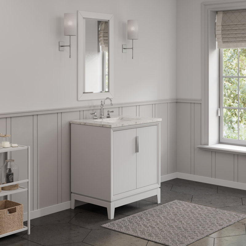 Elizabeth 30'' W Single Vanity, White