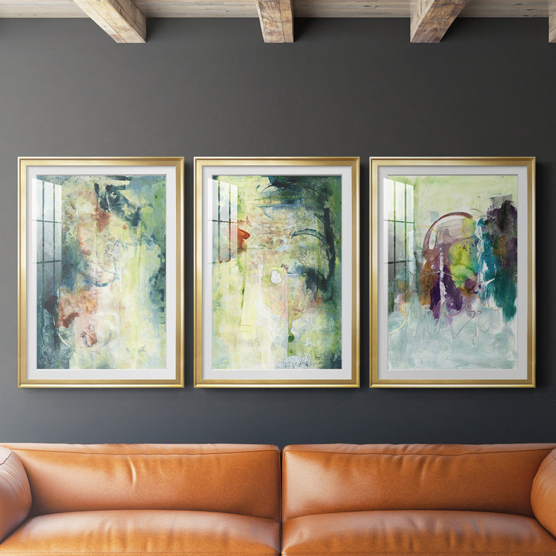 Nature's Elements I, reproduction encadrée de qualité supérieure, prête à être accrochée, H 30,5 po x l 67,5 po x P 2,5 po