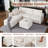 89" Modular Sectional Sofa, Reversible Sleeper Sofa Bed With Storage
