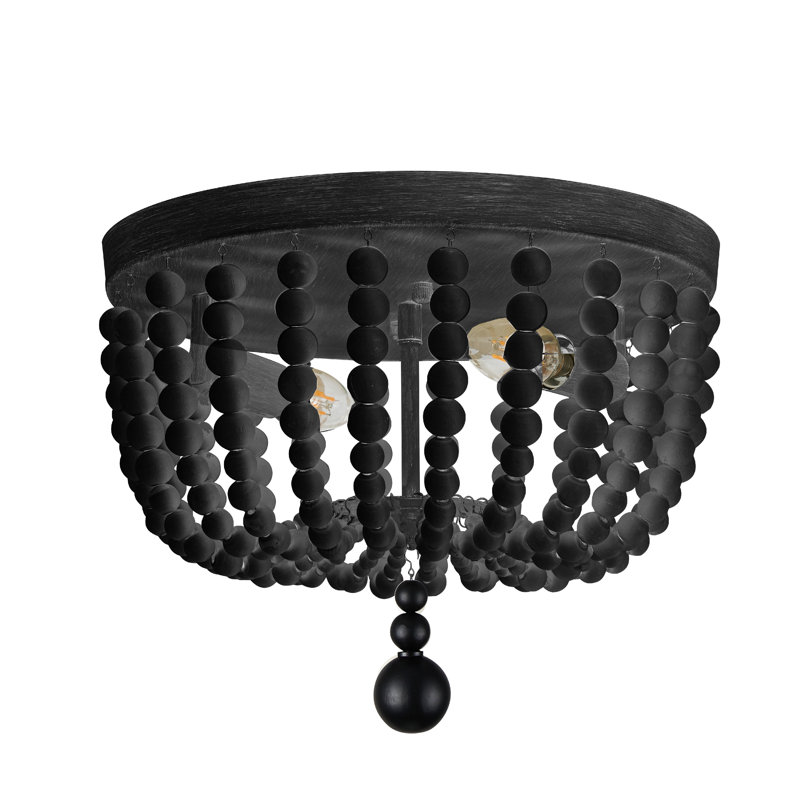 Plafonnier encastré 2 lumières Moro, Noir mat, Noir mat