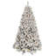 Sapin de Noël artificiel floqué pré-illuminé avec lumières blanc chaud-1463972990