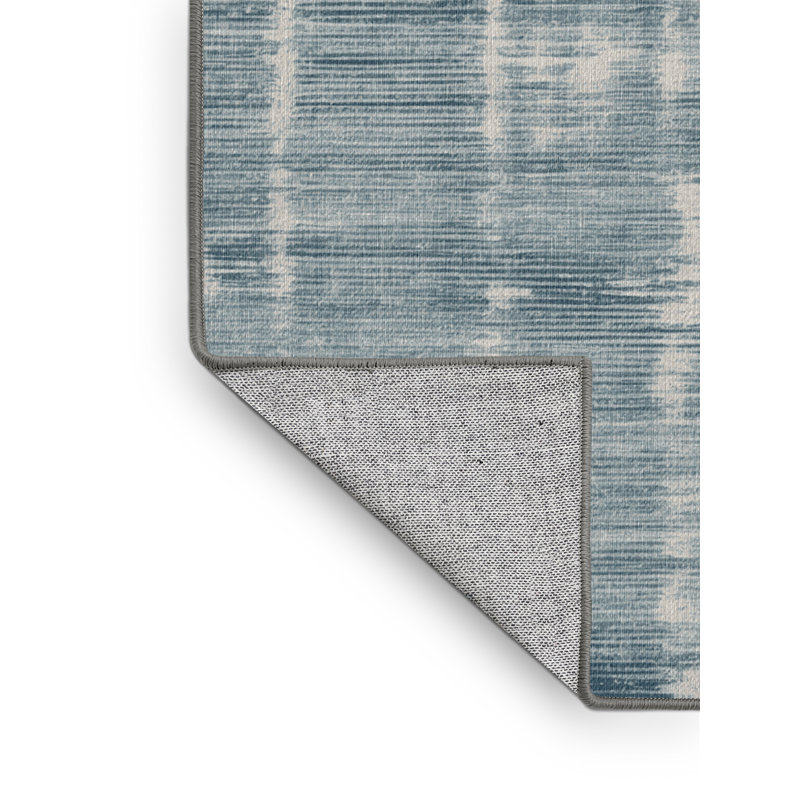 Tapis abstrait gris lavable à la machine, Rond 3 pi