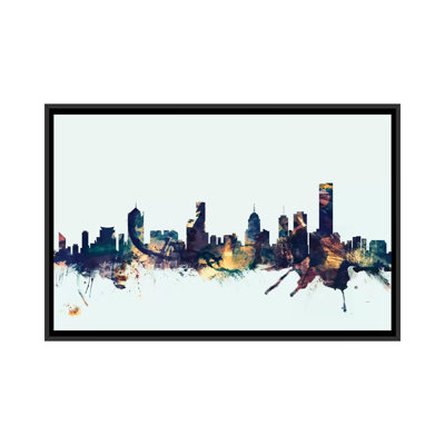 Skyline Series: Melbourne, Australie - impression sur toile tendue