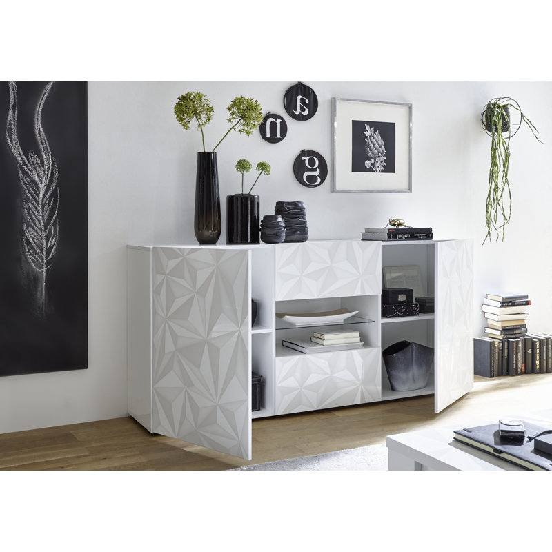 Bromborough 180 Cm Wide 2 Drawer Sideboard, White