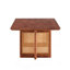 Table basse rectangulaire en bois massif imitation rotin de style chinois pour petits salons