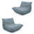 Similicuir gris bleu sélectionné