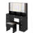Large Makeup Vanity Set with Lights, USB & Power Outlet and 9 Drawers-858026958