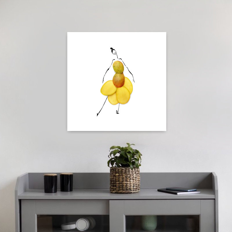 «Creative Mango», art mural tropical, H 18 po x l 18 po