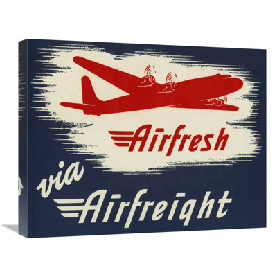 Airfresh Via Airfreight Wrapped Canvas  Graphic Art Print