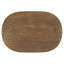 Table d'appoint ronde en bois de manguier massif