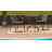 28'' Round Metal Table with Rattan Edging and 2 Rattan Stack Chairs-374904535