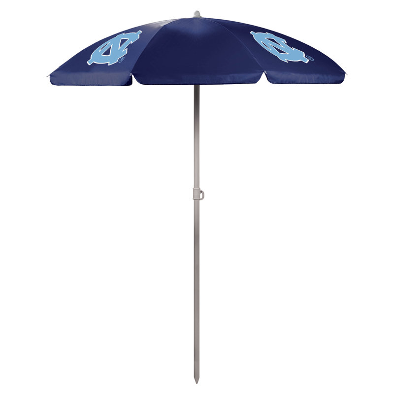 Parasol de plage 5,5 pi Ncaa, Bleu marine, Caroline du Nord