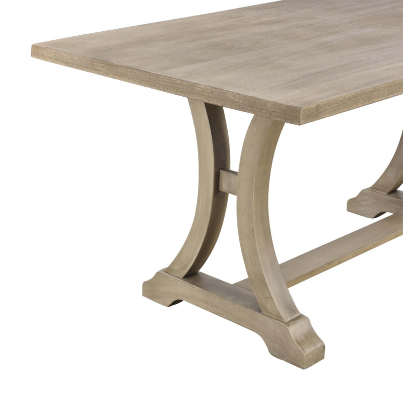 Ensemble de table de salle à manger 6 pièces avec table à tréteaux rectangulaire, 4 chaises rembourrées et banc, combinant charme rustique et confort moderne pour les réunions de famille