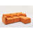 Modular Sectional Sofa, 3-Seater Sofa With Ottoman, Modern L-Shaped Sofa-1487134261