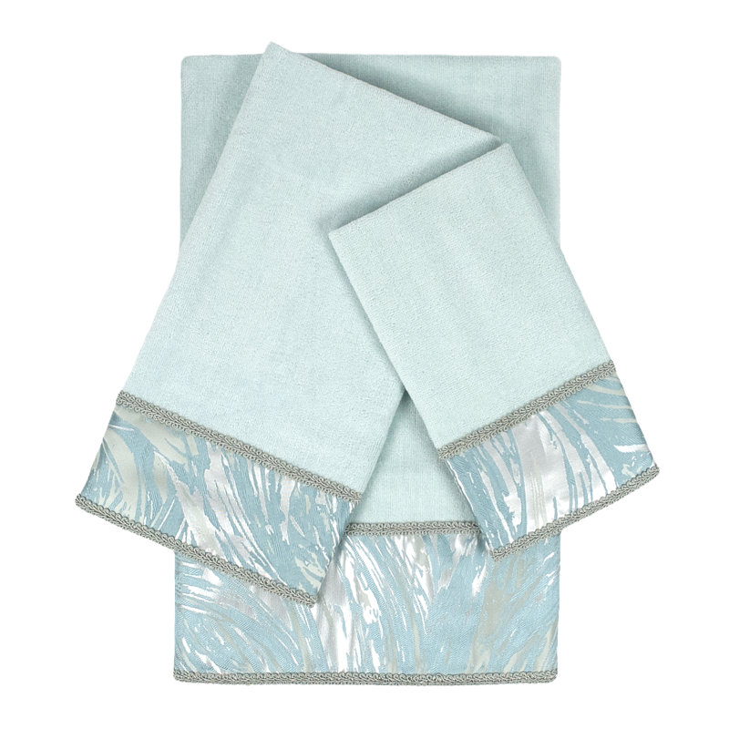 Ensemble de serviettes 3 pièces 100% coton cynthaina