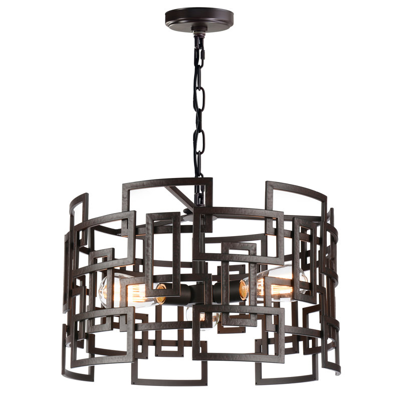 Lustree tambour 3 lumières unique Uriarte