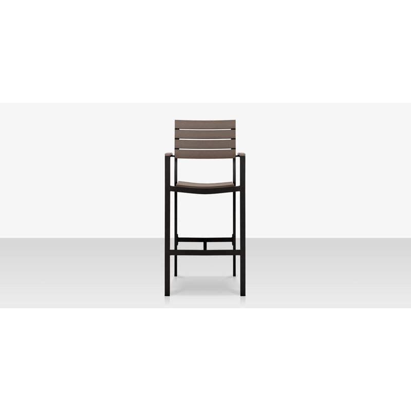 Vienna Bar Arm Chair, Black, Gray
