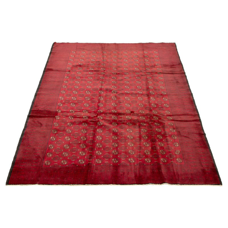 Tapis décoratif en laine noué à la main de conception unique 6 pi 4 po x 10 pi CUTA