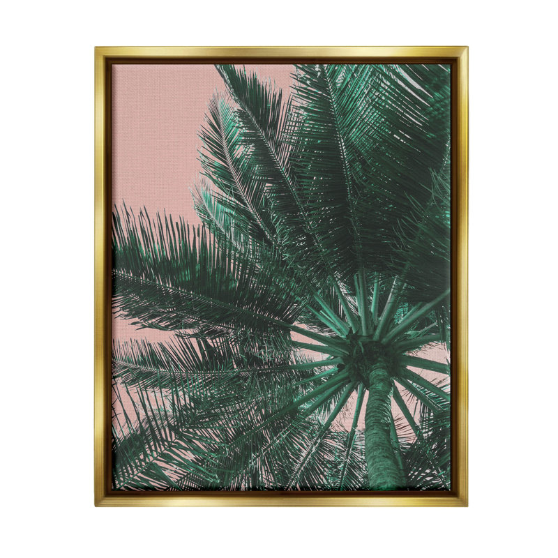 «Summer Overhead Palm Tree», art de la giclée encadrée par Lil 'Rue, H 31 po x l 25 po x P 1,7 po