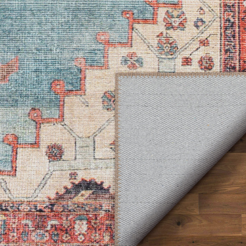 Eustice Washable Oriental Indoor Rug, Runner 2'7" x 9'10"