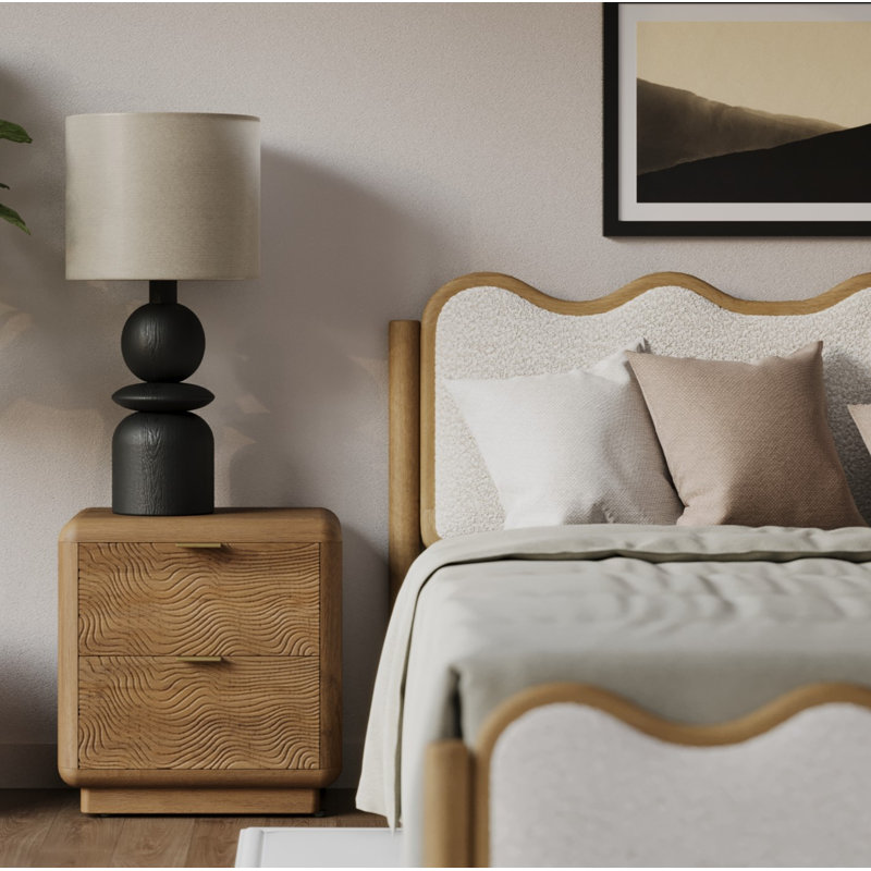 Shirleen Upholstered Platform Bed, King